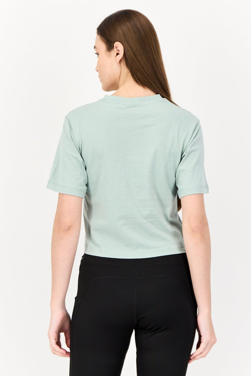 PUMA Women Relaxed Fit Short Sleeve Outdoor Tops, Sage Green  - Image 3