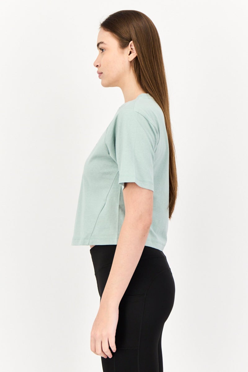 PUMA Women Relaxed Fit Short Sleeve Outdoor Tops, Sage Green  - Image 2