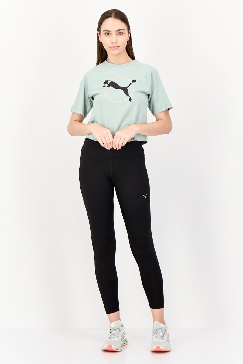 PUMA Women Relaxed Fit Short Sleeve Outdoor Tops, Sage Green  - Image 4