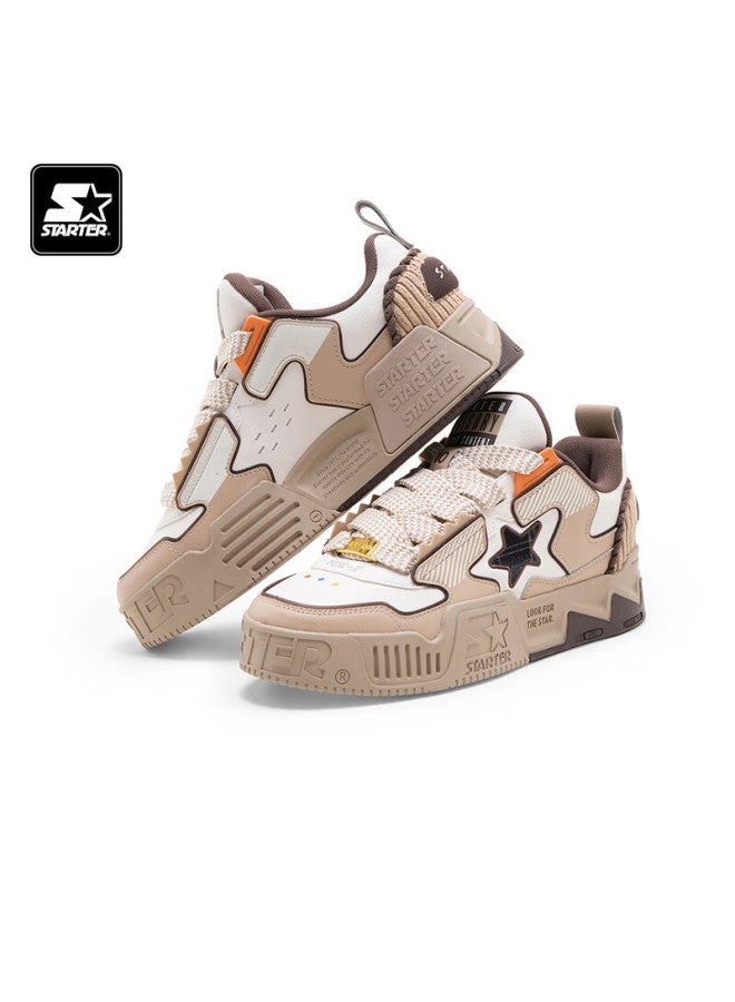Starter Autumn Winter New Maillard Bread Shoes Breathable Uni Height Increasing Classic Sneakers Light Khaki Size 44 - Image 3