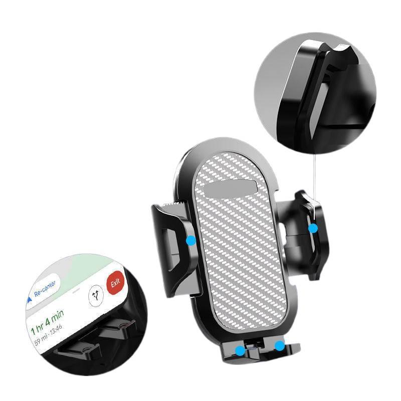 Car Phone Holder, Secure Hook Clip, Upgraded Air, Suction Cup Mount, Fits Most Smartphones, 360 Degree Rotation, Adjustable Viewing Angle - Image 4