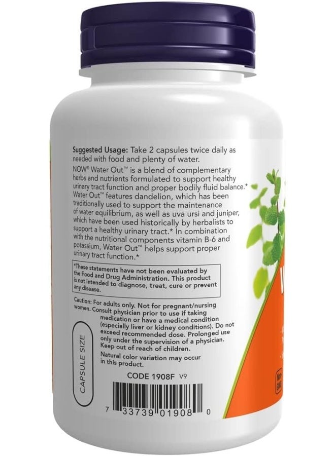 now Foods, Water Out, Fluid Balance, 100 Veggie Caps - Image 3