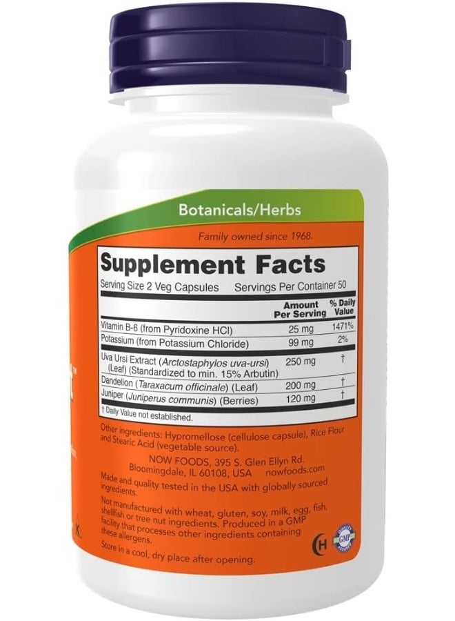 now Foods, Water Out, Fluid Balance, 100 Veggie Caps - Image 2