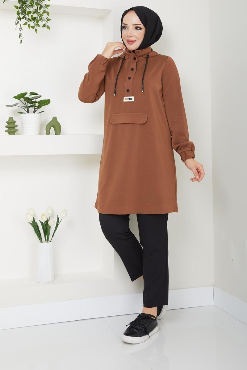 Doque Seasonal Women's Tunic Hooded 61013Y  - Image 1