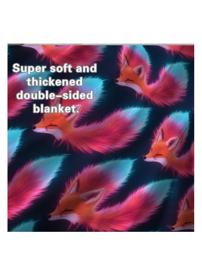 general Children's or student cartoon flannel thin blanket (warm and comfortable, suitable for sleep, games) 100cm*150cm - 911 - Image 1