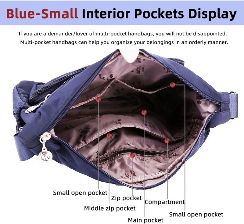 MINTEGRA Store Women Shoulder Handbag Roomy Multiple Pockets Bag Ladies Crossbody Purse Fashion Tote Top Handle Satchel - Image 5