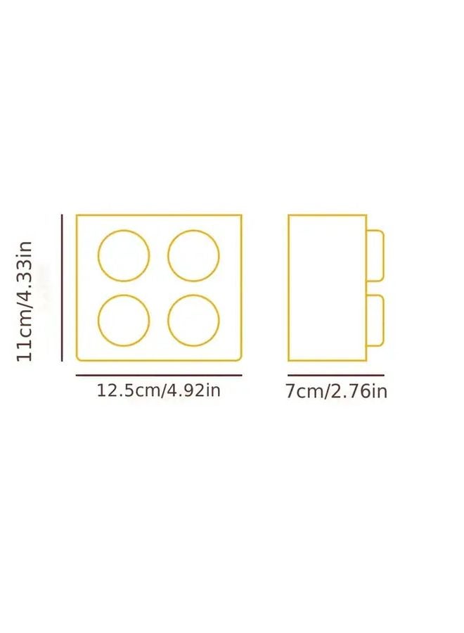 Red Magnetic Refrigerator Storage Box Plastic Fridge Organizer For Snacks Toys Kitchen - Image 4