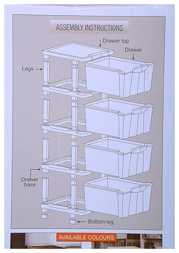 Glamexymart 5Layer Plastic Drawer Storage Organiser Modular Kitchen Cabinet Toy Organizer For Kids Room Drawer For Home Office Hospital Parlor School Doctors - Image 4