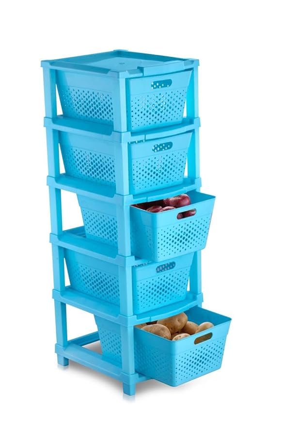 Glamexymart 5Layer Plastic Drawer Storage Organiser Modular Kitchen Cabinet Toy Organizer For Kids Room Drawer For Home Office Hospital Parlor School Doctors - Image 3