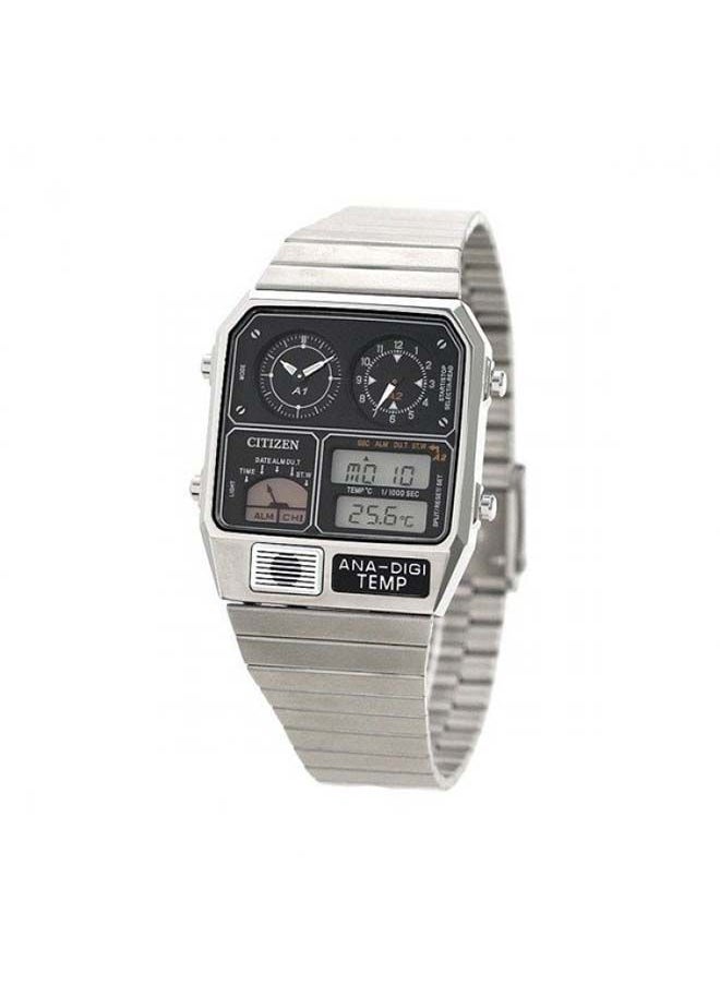 CITIZEN - Hexagon Shape Analog & Digital Stainless Steel Wrist Watch JG2101-78E - 36mm - Silver - Image 1