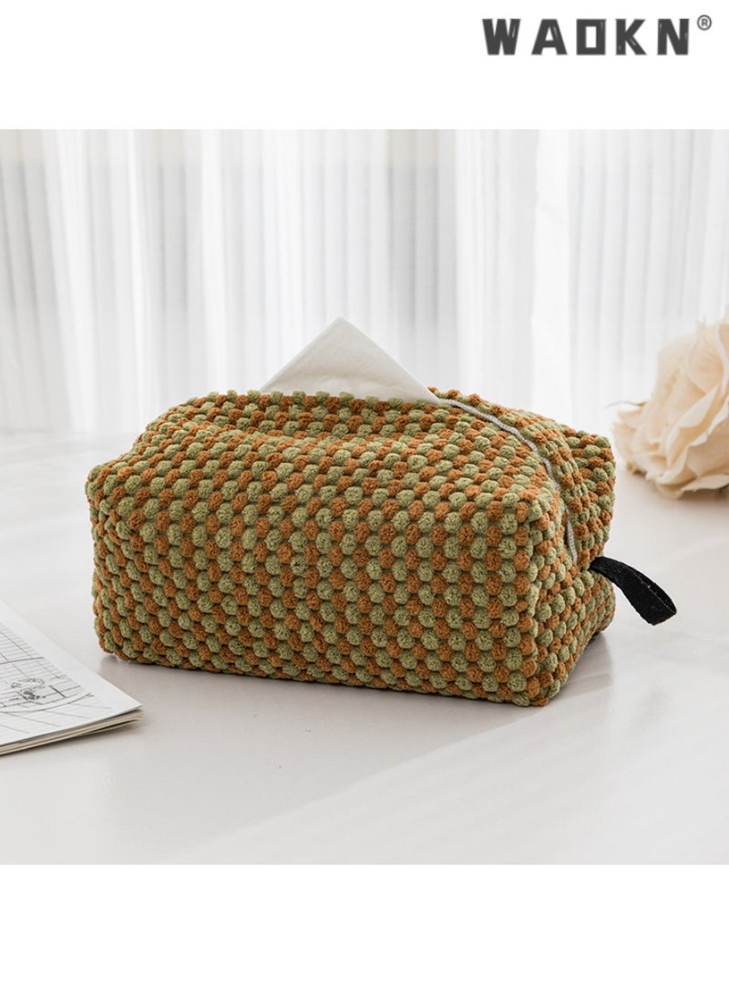WAOKN Trendy Modern Minimalist Light Luxury Style Home Fabric Tissue Storage Box for Living Room, Dining Room, Tabletop Napkin Sleeve, Tissue Pouch, and Tissue Holder - Image 1