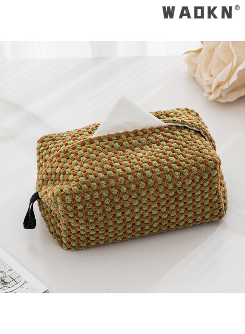 WAOKN Trendy Modern Minimalist Light Luxury Style Home Fabric Tissue Storage Box for Living Room, Dining Room, Tabletop Napkin Sleeve, Tissue Pouch, and Tissue Holder - Image 2