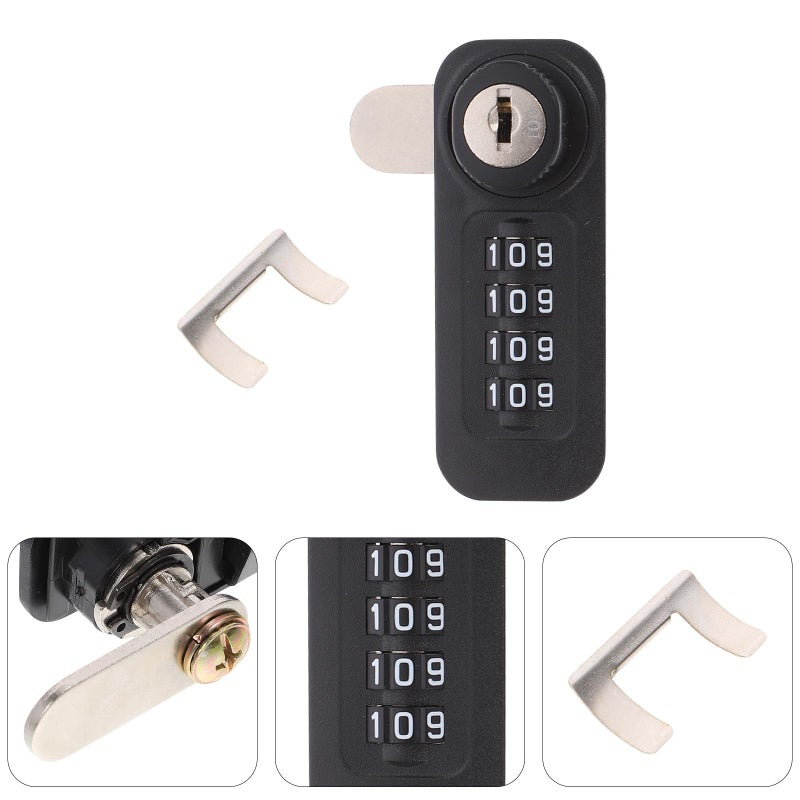4 Digit Keyless Combination Cabinet Lock Dual Access Latch For File Cabinet Locker Steel Cupboard - Image 4