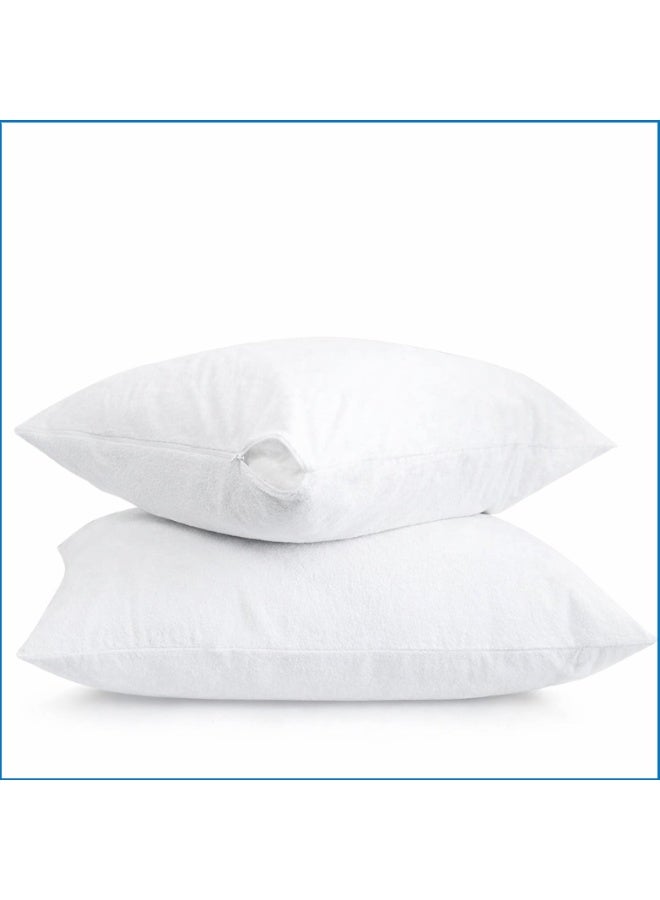 واقي وسادة فاخر مقاس 90 × 50 سم – مضاد للحساسية، ضد الغبار، ناعم وقابل للتنفس – متوفر بـ 1، 2، 4، 6، 8 و10 قطع - Image 5