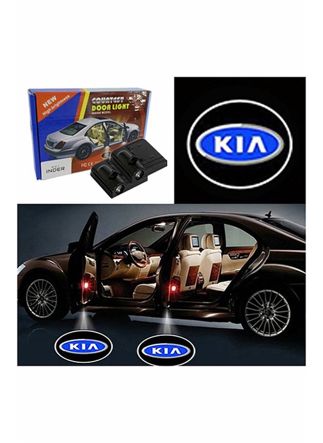 Y&D - 2-Piece LED Car Door KIA Logo Projector Shadow Light Set - Image 1