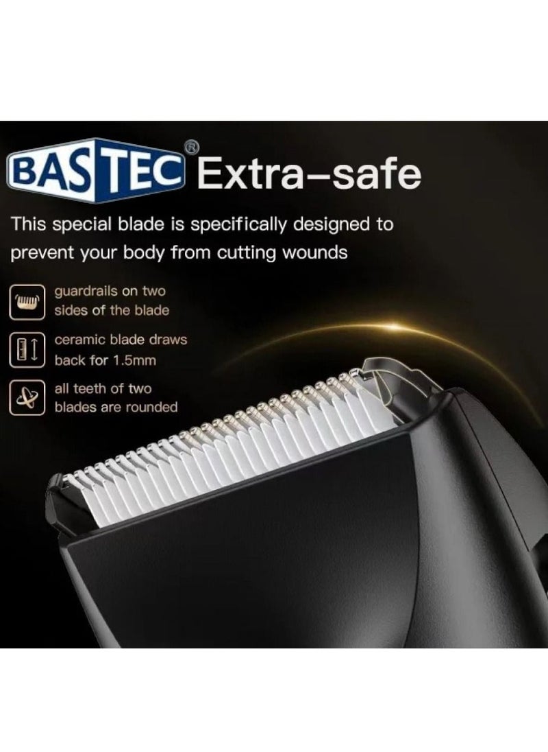 Haier Care machine for safe sensitive areas, with a screen showing the percentage of charge