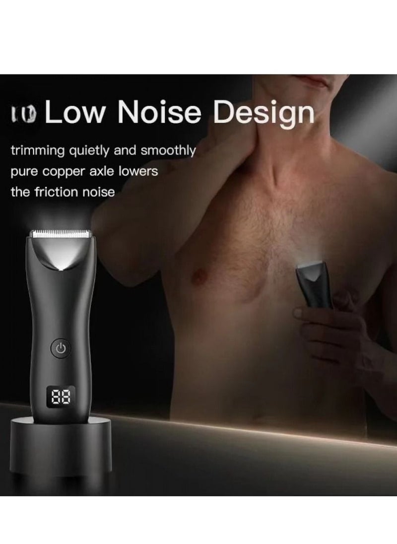 Haier Care machine for safe sensitive areas, with a screen showing the percentage of charge