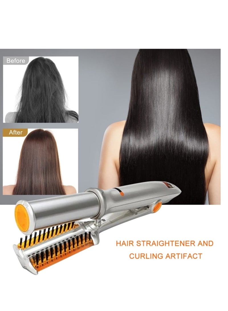 Professional Hairs Curler Straighter Rotating Hair Brush Curler Styler Hair Styling Tools Curling Iron Straightening And Curling - Image 3