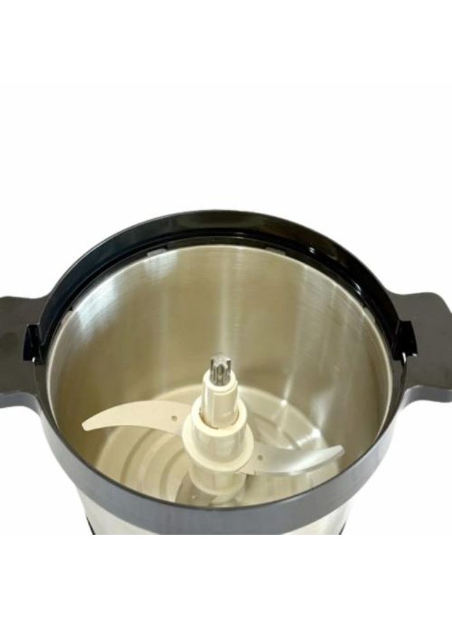 Arshia Chopper Stainless steel food processor with a 5-liter capacity, 500-watt motor, and 3 speeds - Image 3