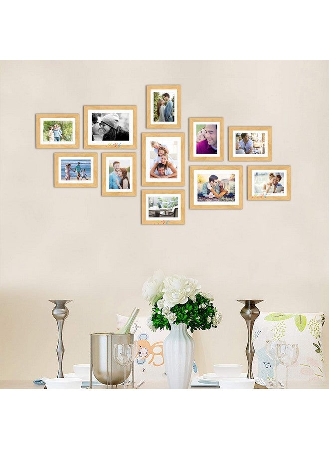 Art Street Boulevard Set of 11 Individual Photo Frames/Wall Hanging ||8x10-3 pcs, 6x8-8 pcs|| Beige - Image 3