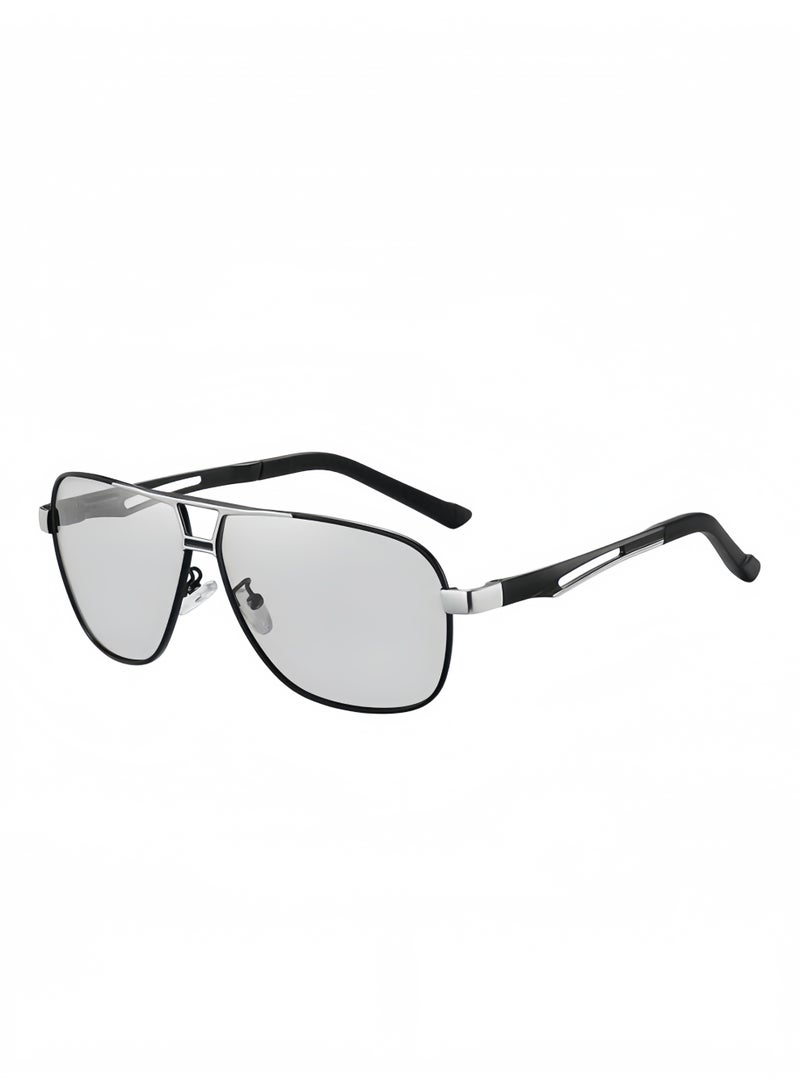 Lightweight Classic Pilot Glasses For Men, UV400 Protective Unisex Men's Sunglasses For Desert Driving, Beach And Daily Outdoor Activities - Image 1