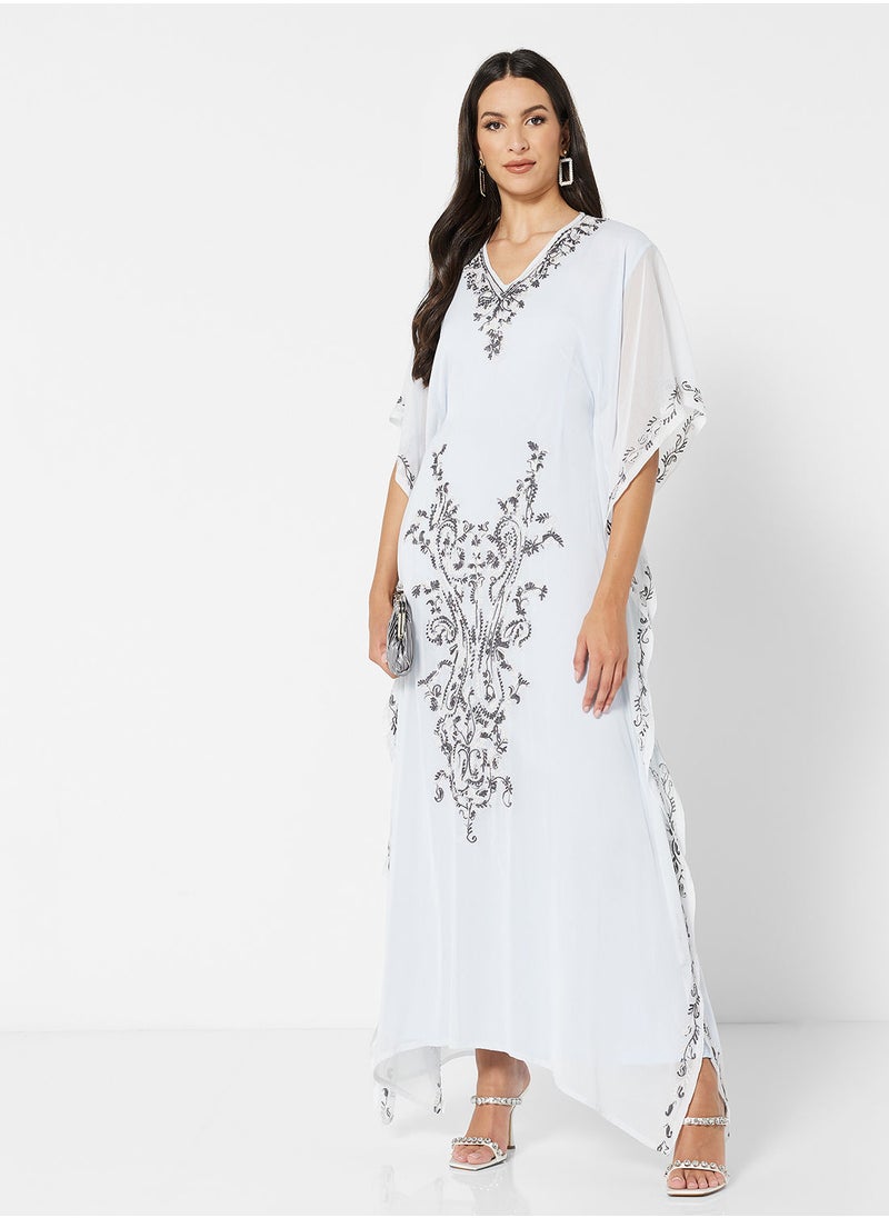 ARABIAN CLOSET EMBROIDERED KAFTAN  - Image 4