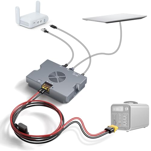 XLTTYWL Starlink Performance(Gen 3) Poe Injector, 9-36V/350W 5 in 1 Gen3 Star Link 12V Adapter with USB-A & C Ports, Smart Cooling and 2M/6.5ft XT60 Cable for Starlink Gen3/Enterprise&HP Dishy - Image 1