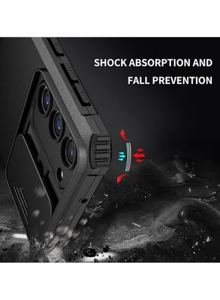 TPU Tough PC Cover For Samsung Galaxy S25 Ultra Slide Camera Kickstand,  Shockproof Protective Phone Case - view 3
