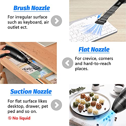 Hayousui 4.3Kpa Keyboard Vacuum Cleaner Mini：Handheld Computer Vacuum Cordless for Car Laptop Sewing Machine Portable Keyboard Vac USB Desk Crumbs Dust Cleaners - Image 4