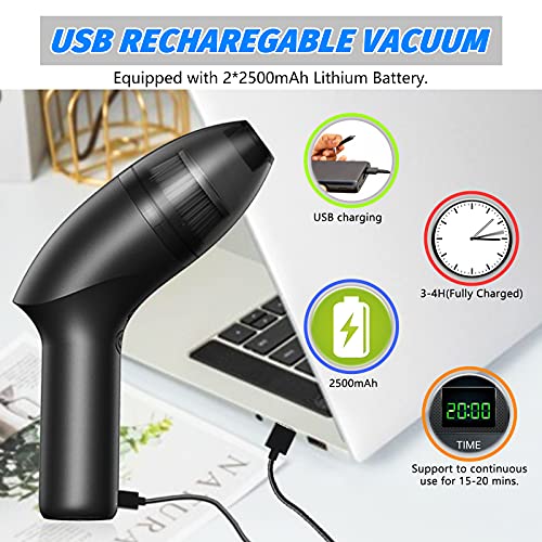Hayousui 4.3Kpa Keyboard Vacuum Cleaner Mini：Handheld Computer Vacuum Cordless for Car Laptop Sewing Machine Portable Keyboard Vac USB Desk Crumbs Dust Cleaners - Image 5