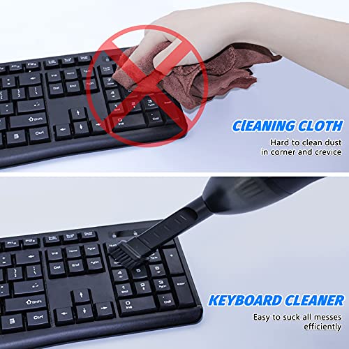 Hayousui 4.3Kpa Keyboard Vacuum Cleaner Mini：Handheld Computer Vacuum Cordless for Car Laptop Sewing Machine Portable Keyboard Vac USB Desk Crumbs Dust Cleaners - Image 3