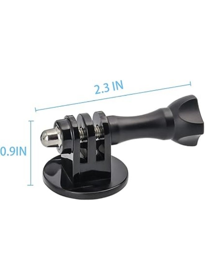 حامل تركيب ثلاثي القوائم، حامل احادي مع قلاووظ ابهامي لكاميرا جو برو هيرو 10 9 8 7 6 5 4 3 بلس وكاميرا دي جيه اي اوسمو وسوني وغيرهم من ملحقات كاميرات الاكشن من تشارشيندو (عبوة من قطعتين - لون اسود) - Image 2