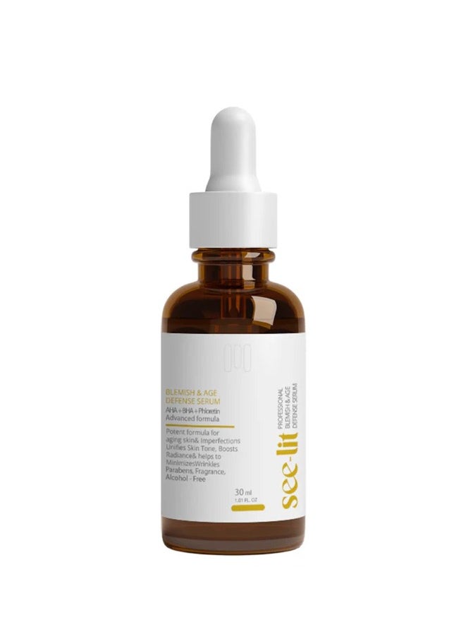 MEDINZA See lit  Professional Blemish & Age Defense Serum AHA+BHA Phloretin Advanced formula 30ml  - Image 2