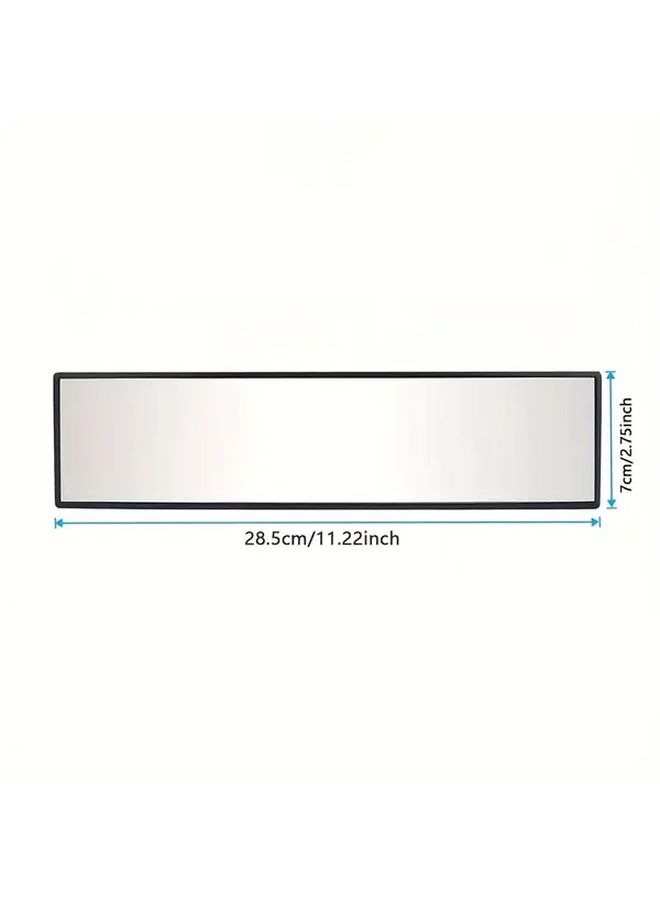 Black HD Wide Angle Anti Glare Rearview Mirror Clip On Installation For Most Vehicles - Image 3