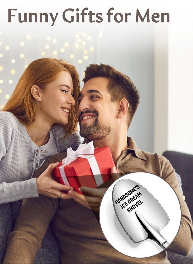 Lovingly Yours Stocking Stuffers Funny Christmas Gifts for Men - Handsome's Ice Cream Shovel, Birthday Gifts Valentines Day Gifts for Him - Image 2