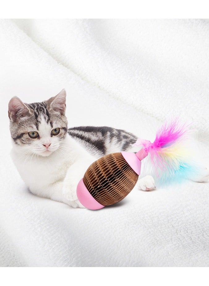 عام لعبة كات نيب للقطط بشكل المكعبات ذات تصميم الإختباء المخفي لمغادرة الكرة. - Image 2