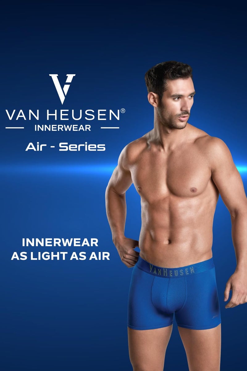 Van Heusen Men Breathable AIR Series Active Briefs - Polyamide Elastane - Swift Dry, 4-Way Stretch, Ultra Light Mesh_40008_Blue APM02_L - Image 5
