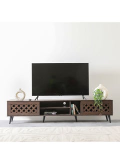 DANUBE HOME Hamlin Large Tv Unit - Upto 80 Inch - Walnut  - Image 1