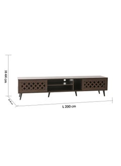 DANUBE HOME Hamlin Large Tv Unit - Upto 80 Inch - Walnut  - Image 4