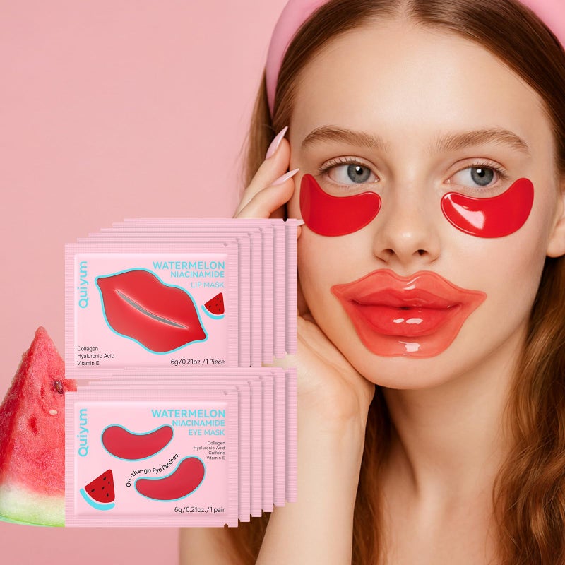 QUIYUM Skincare Set - 26PCS Face Masks & Lip-Eye Masks, Fruit & Turmeric VC Masks Gifts for Women Teen Girls, Travel Size Toiletries for Mother's Day Christmas Birthday - Image 1