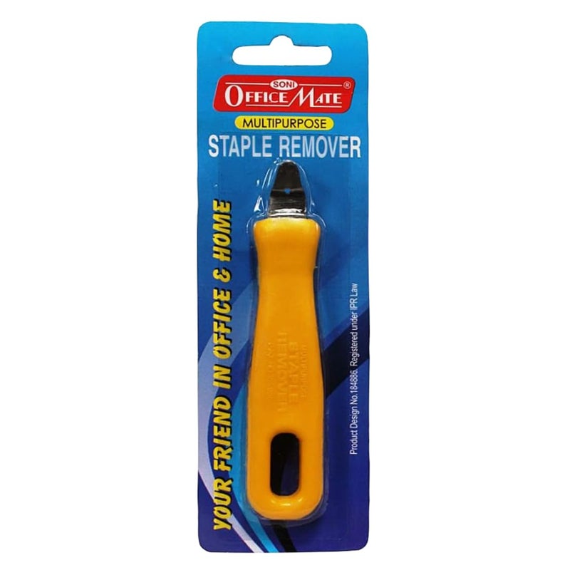 Soni Officemate Multipurpose Staple Remover - Pack of 10 Pcs | Ergonomically Designed for Effortless Staple Extraction | A Must-Have Tool for Office Efficiency and Paperwork Ease
