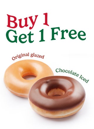 Choco Iced Glazed Doughnut Buy 1 Get 1 Free