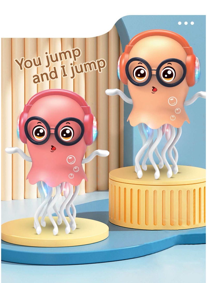 New Crawling Electric Musical Baby Toy ,Essential Early Educational Baby Toy,Sensory Development Toy,Squid Tummy Time Toy with Led & Music & Sound ,  Infant Tummy Time Toy, Interactive Baby Toy, Fun Crawling Doll for Baby's Crawling, Head Lifting and Speak.（Green） - Image 4