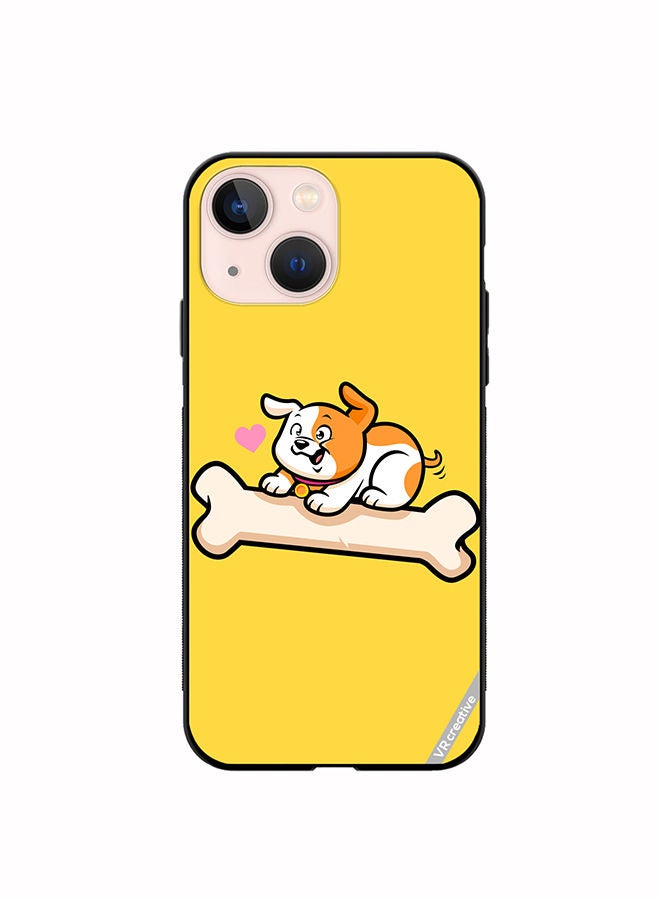 VR CREATIVE Protective Case Cover For Apple iPhone 13 Dognbonel Design Multicolour - Image 1