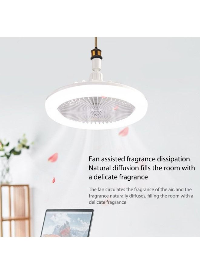 Generic - 30W Aromatherapy Fan Lamp, Fan Ceiling Light Universal E27 Light Holder With Remote Control 3-balde 3 Speeds Wind Mute Dimmable For Bedroom Dormitory, With Remote Control - Image 1