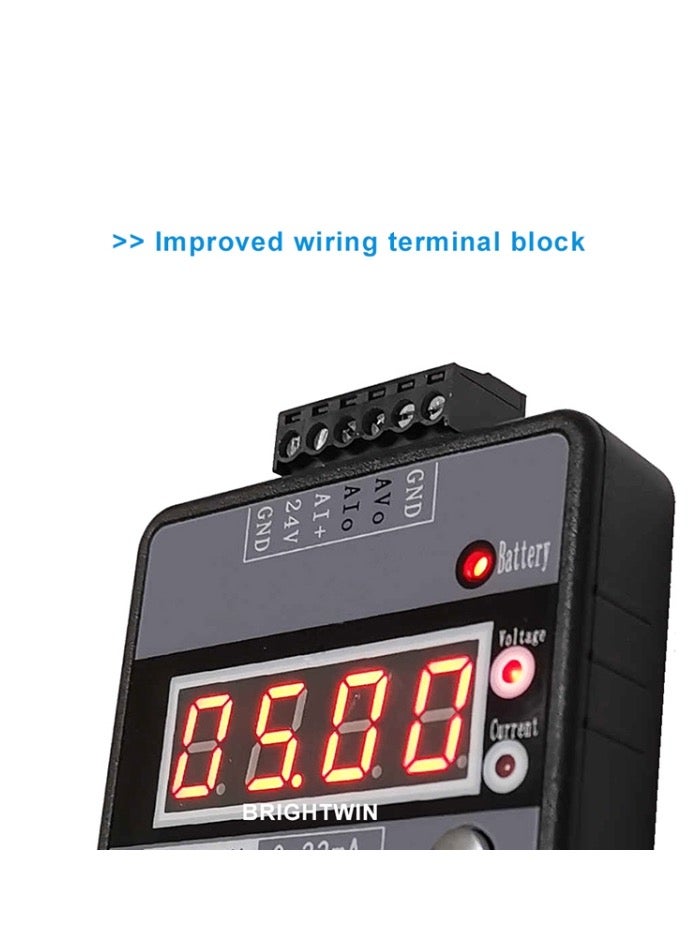 4-20mA 0-10V Signal Generator Adjustable Voltage Current Simulator, Built-in Battery  - Image 5