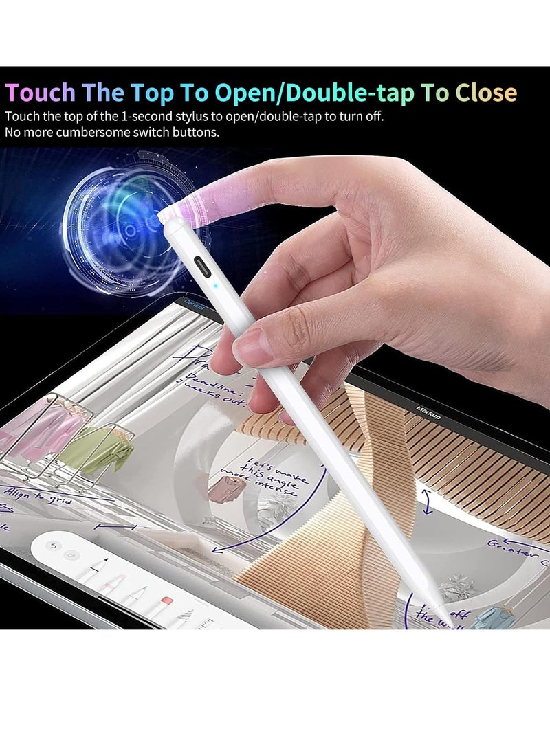 Generic - Stylus Pen for iPad 9 & 10th Generation with Palm Rejection, Active Pen Compatible with iPad 10/9/8/7/6th Generation, iPad Air 5/4/3rd Generation, iPad Pro 11 & 12.9 Inch, iPad Mini 6/5th Generation. - Image 1