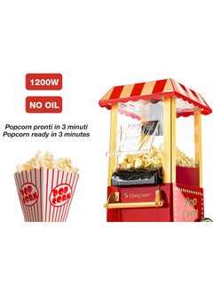 ELTRAZONE BT.651Y Popcorn Machine – 1200W Oil-Free, Hot Air Circulation, Ready in 3 Minutes, No Grease, ABS Body  - Image 2