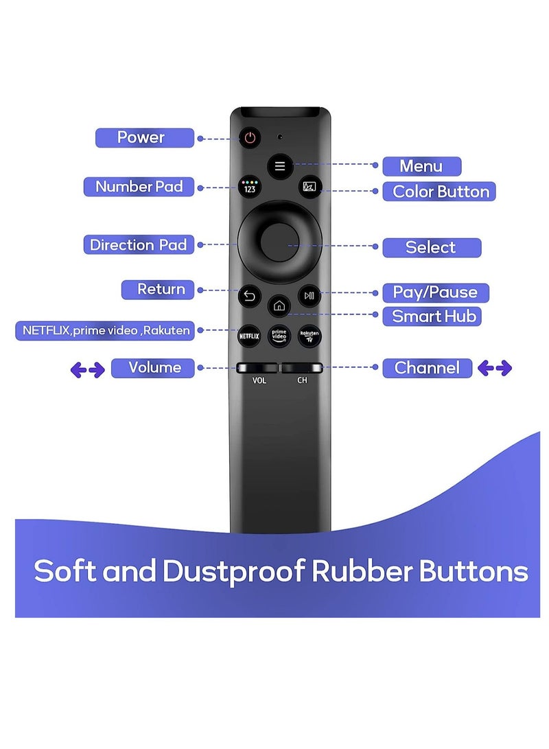 Universal Remote for All Samsung Smart TV Replacement Remote Control for Samsung Control for Samsung LCD LED UHD QLED Series TV with Netflix Prime Video Buttons - Image 2