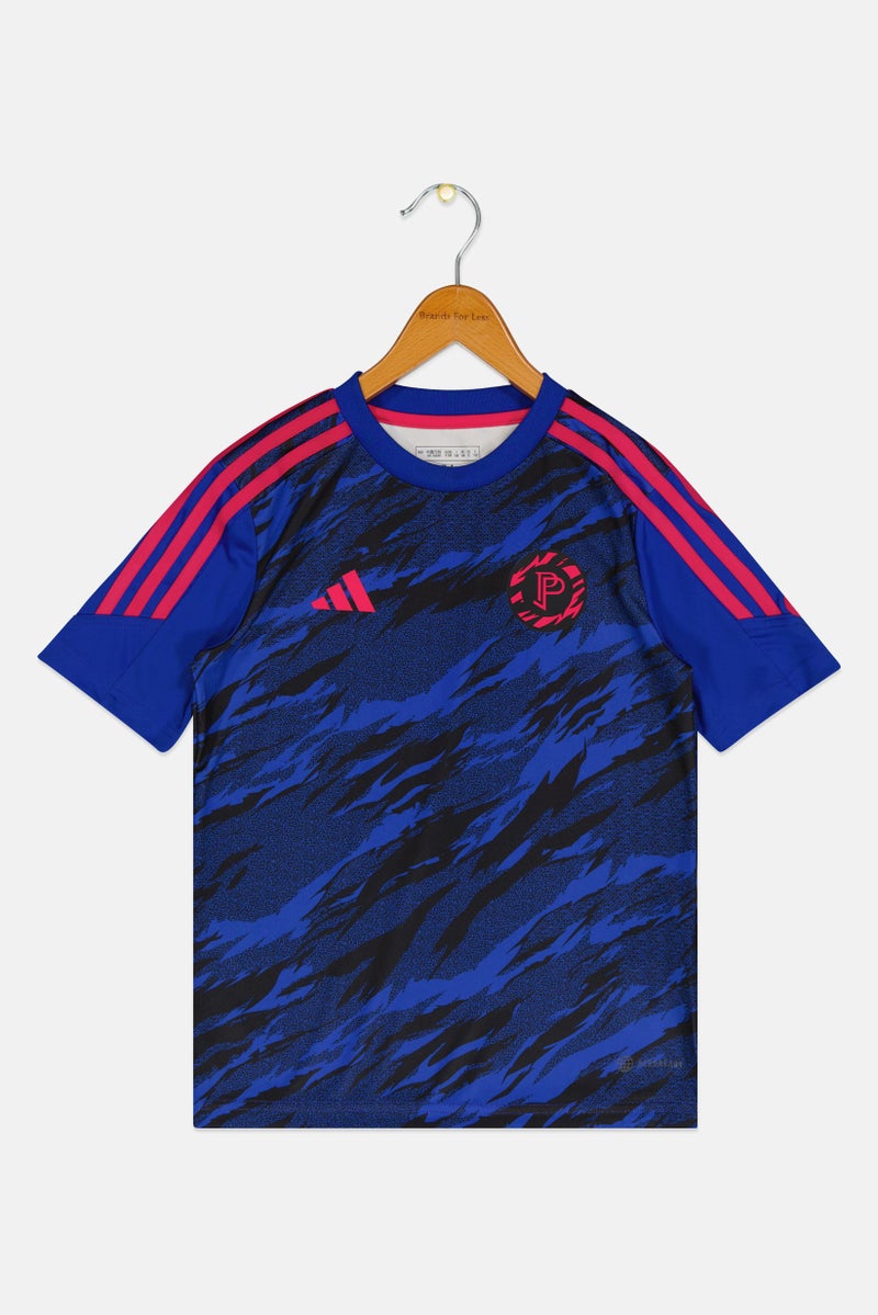 Adidas قميص كرة القدم للأطفال الأولاد بأكمام قصيرة من بوغبا، متعدد الألوان - Image 3